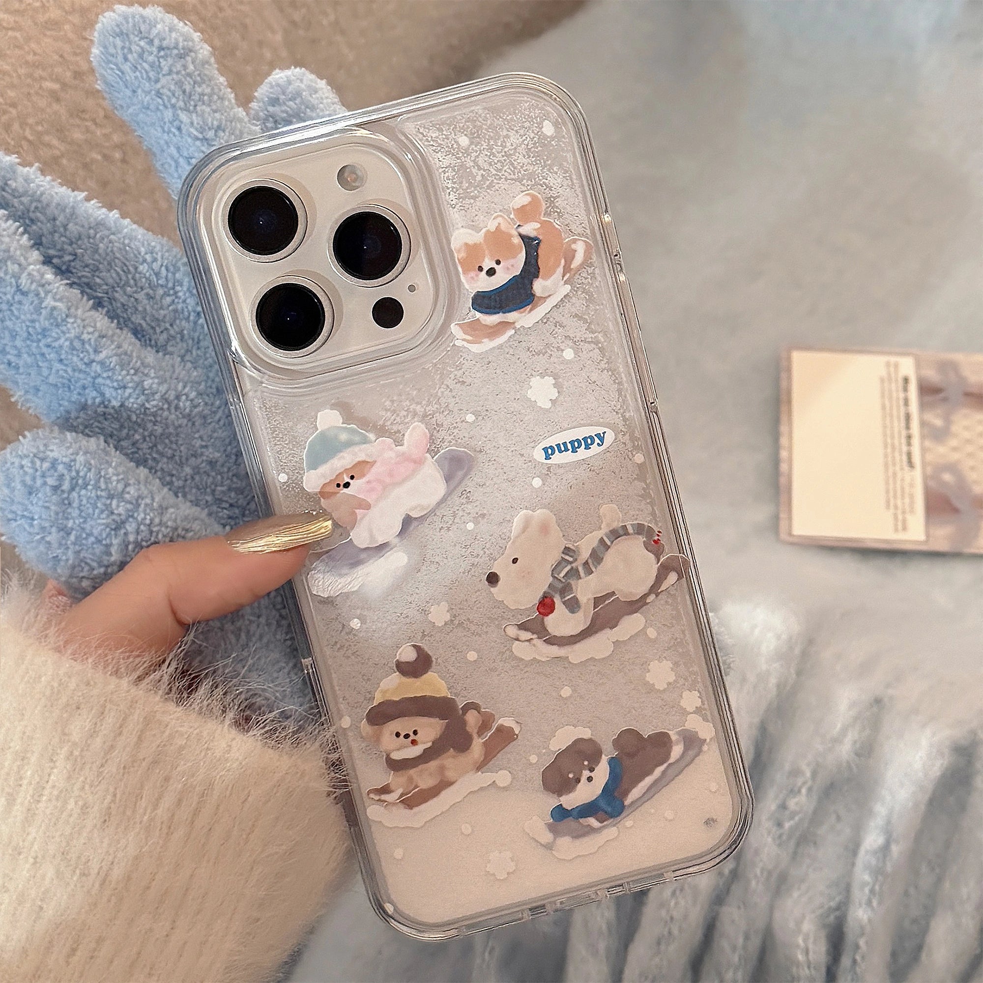 Skiing Pup - iPhone Case